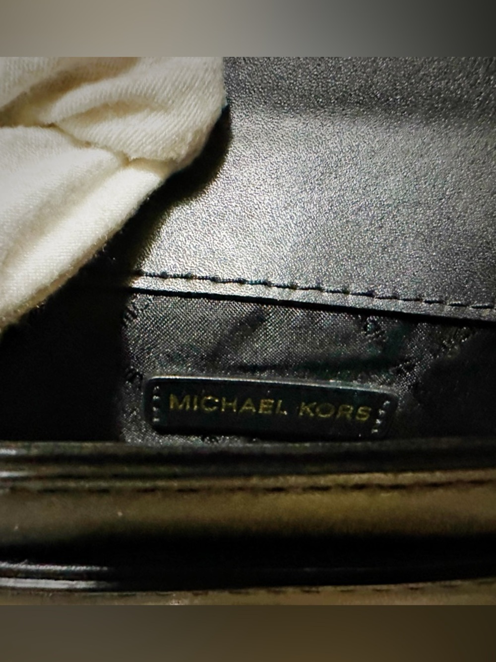 Rare Y2K Michael Kors small crossbody bag Black Leather Satchel - Picture 17 of 17